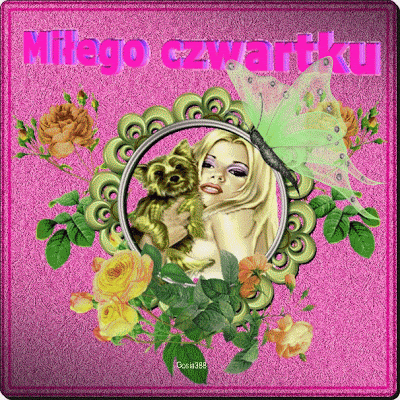 Kobieta z pieskiem wita w czwartek